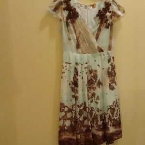 Organza Silk Floral Dress